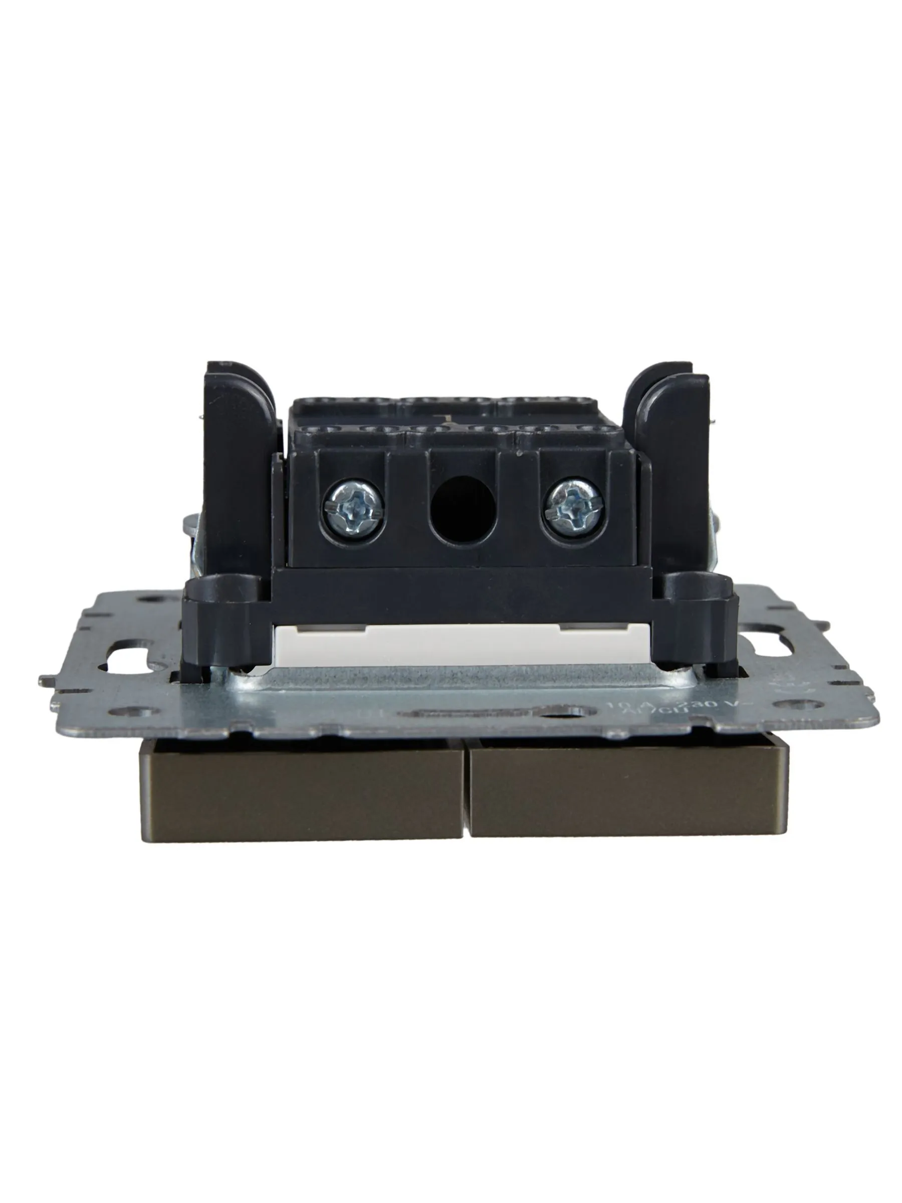 BRITE Выключатель 2-клавишный с индикацией 10А ВС10-2-1-БрШ шампань IEK - Фото 6