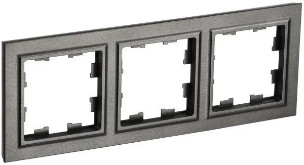 BRITE Рамка 3-местная РУ-3-БрТБ темная бронза IEK BR-M32-K45