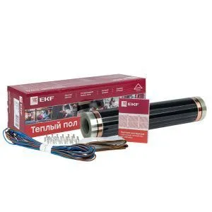 Инфракрасный пленочный теплый пол 1760Вт 8м2 ширина 0,5 метра EKF Ik-220-1760/0,5-8