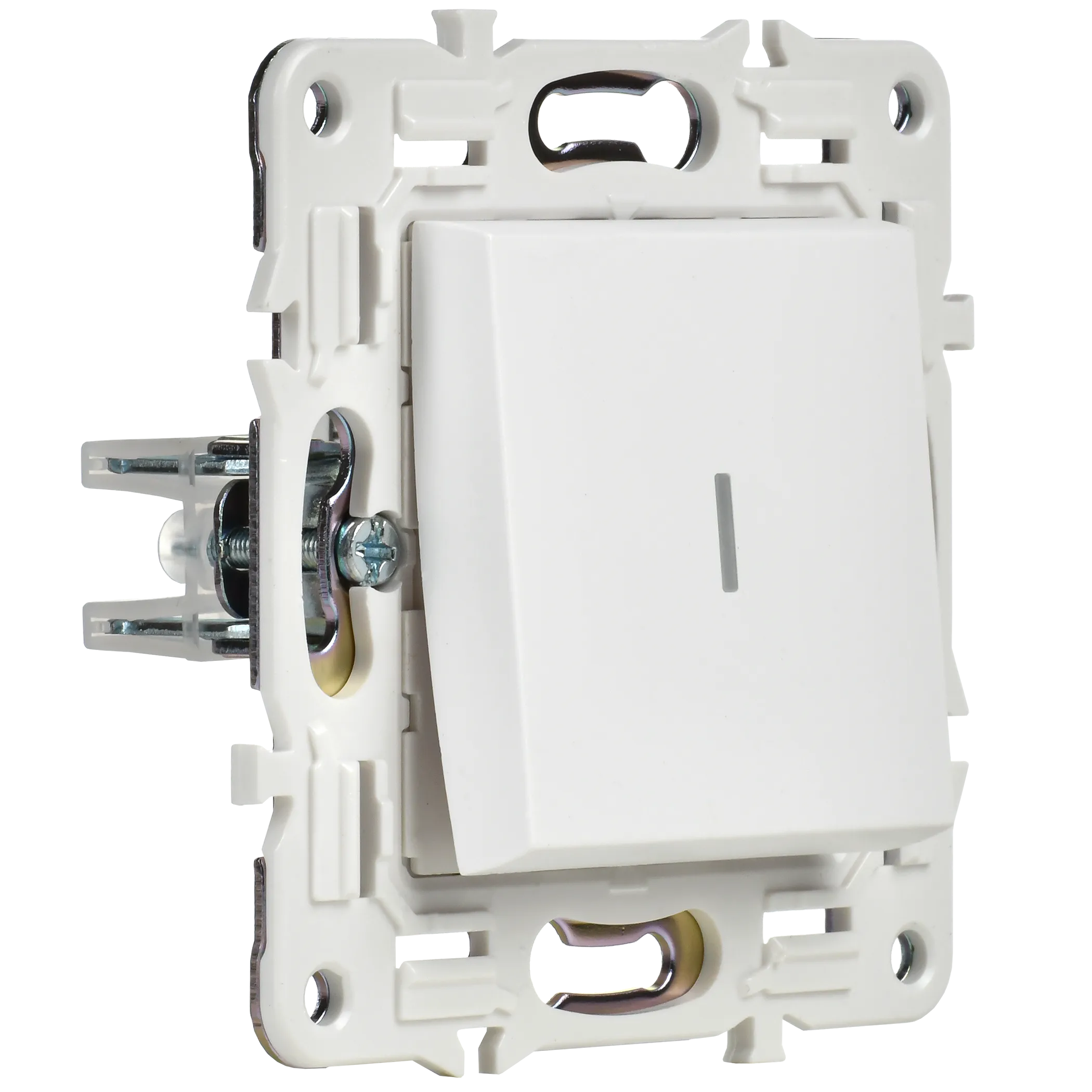 SKANDY Выключатель 1-клавишный с индикацией 10А SK-V07W арктический белый IEK - Фото 5