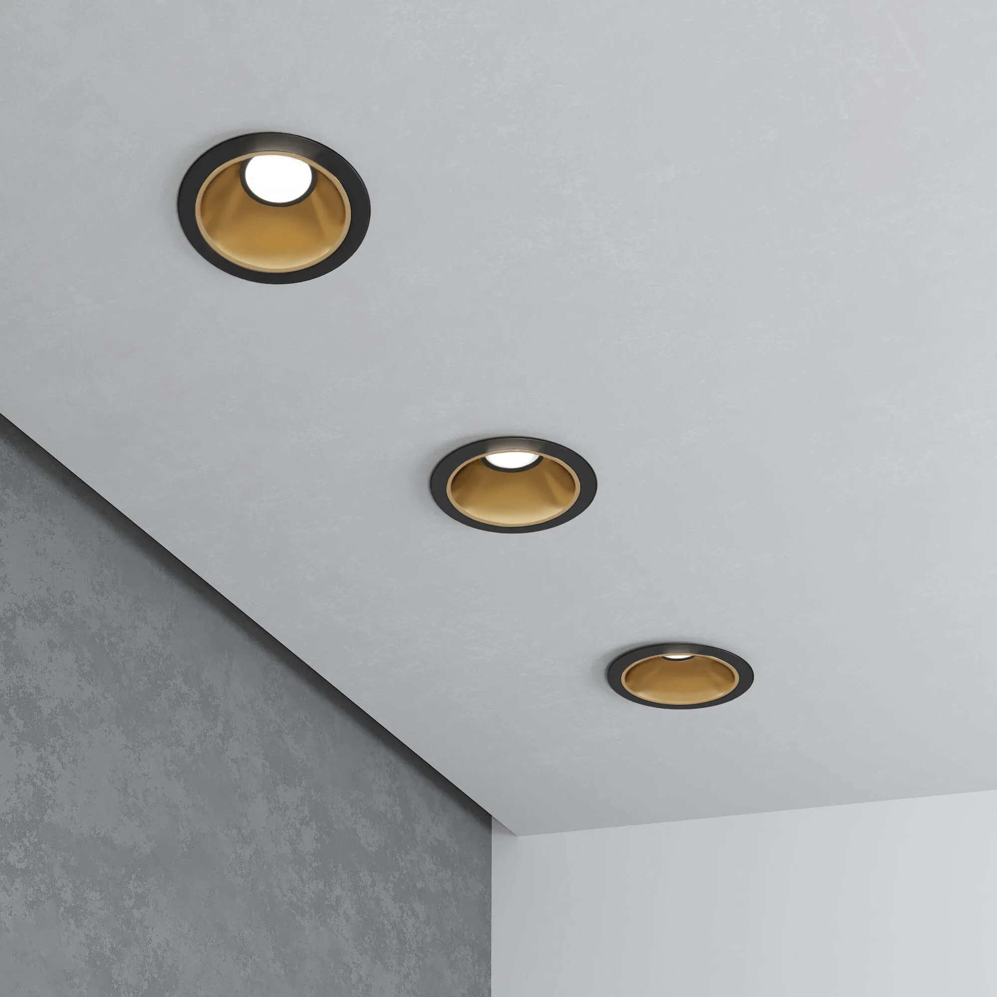 Встраиваемый светодиодный светильник 8W 4200K чёрный/золото 25081/LED Elektrostandard - Фото 2