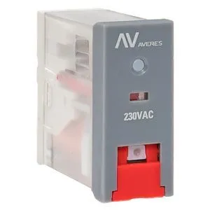 Реле промежуточное с кнопкой и мех. Индикацией RPAt 25/1 12A 230В AC EKF 