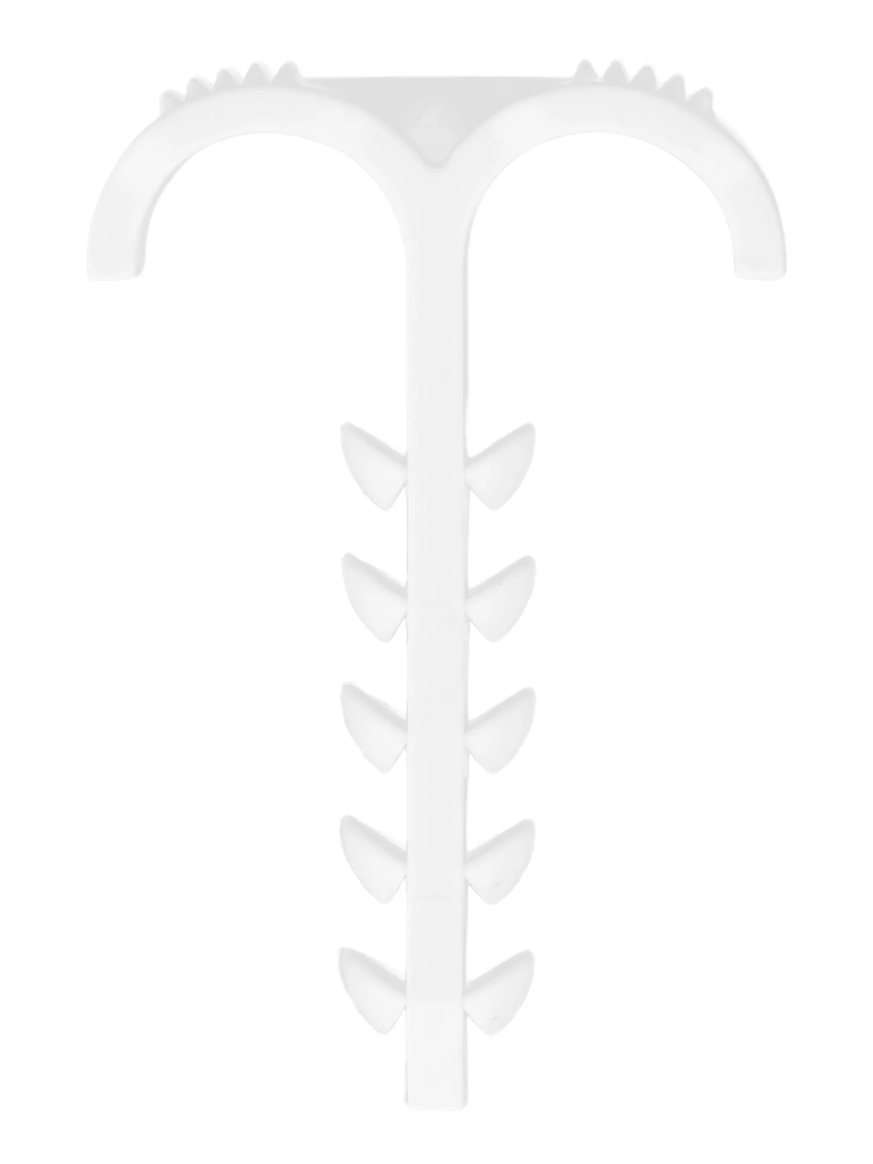 Дюбель-хомут Т-образный 4-12мм нейлон белый (25шт/упак) IEK - Фото 4