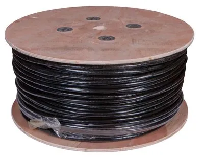 Кабель витая пара U/UTP, CAT 5е, PE, 25PR, 24AWG, OUTDOOR, SOLID, черный, 305м, РФ REXANT - Фото 2