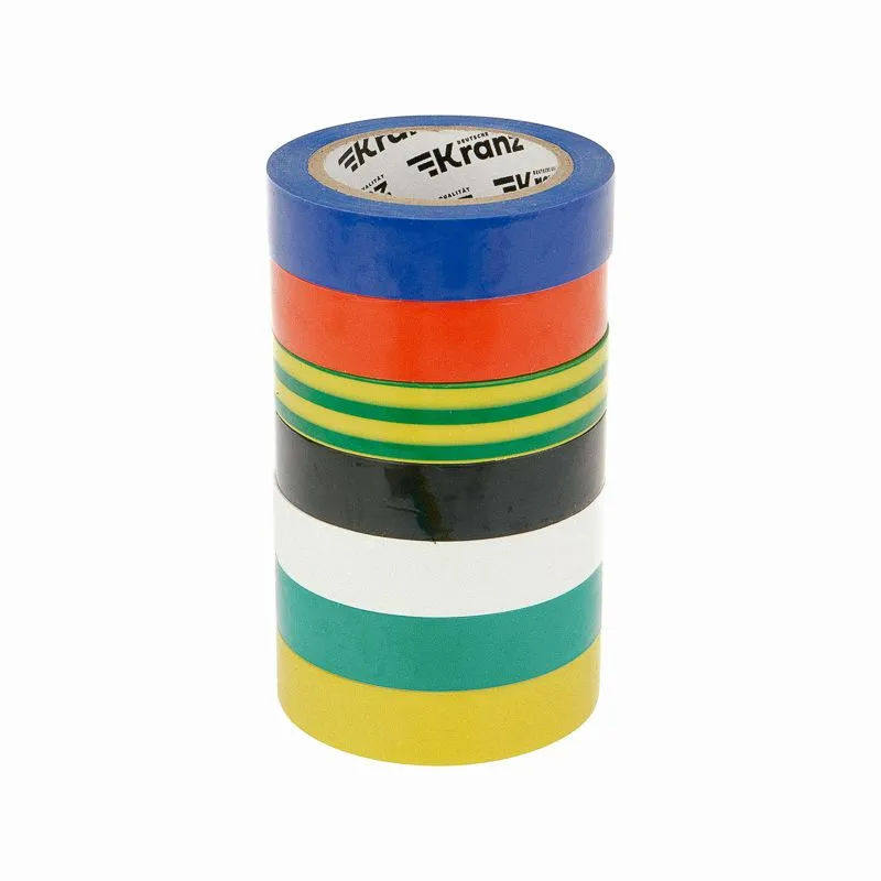Набор изоляционных лент 0,13х15мм, 10м, 7 цветов KRANZ - Фото 4