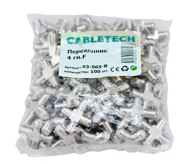 Переходник соединитель, x4 гнезда F PROconnect - Фото 2