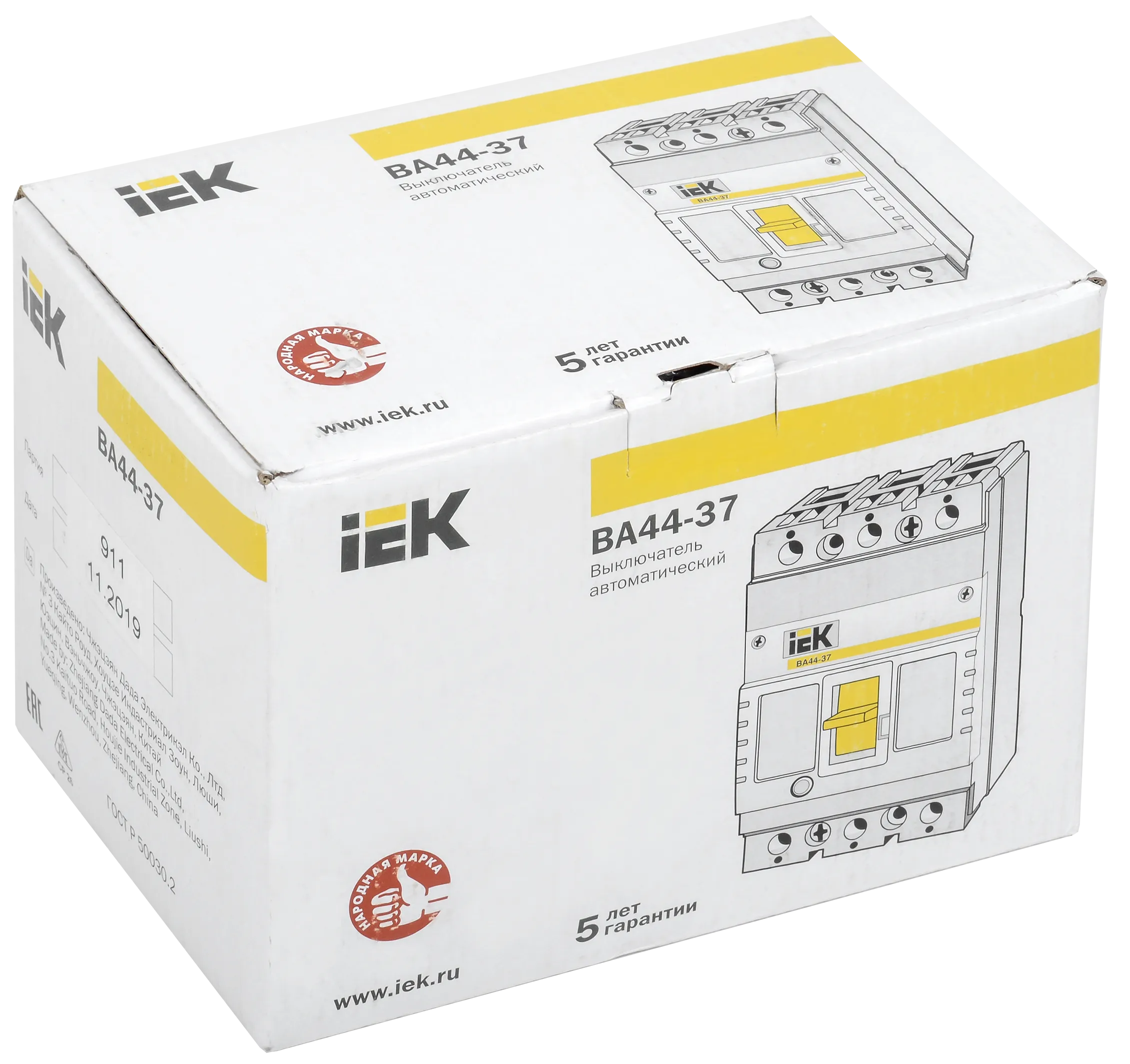 Выключатель автоматический ВА44-37 3Р 315А 35кА IEK - Фото 2