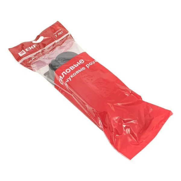 Роз. (колодка) трехмест. с защит. крышками каучуковая 230В 2P+PE 16A IP44 EKF Марс - Фото 5