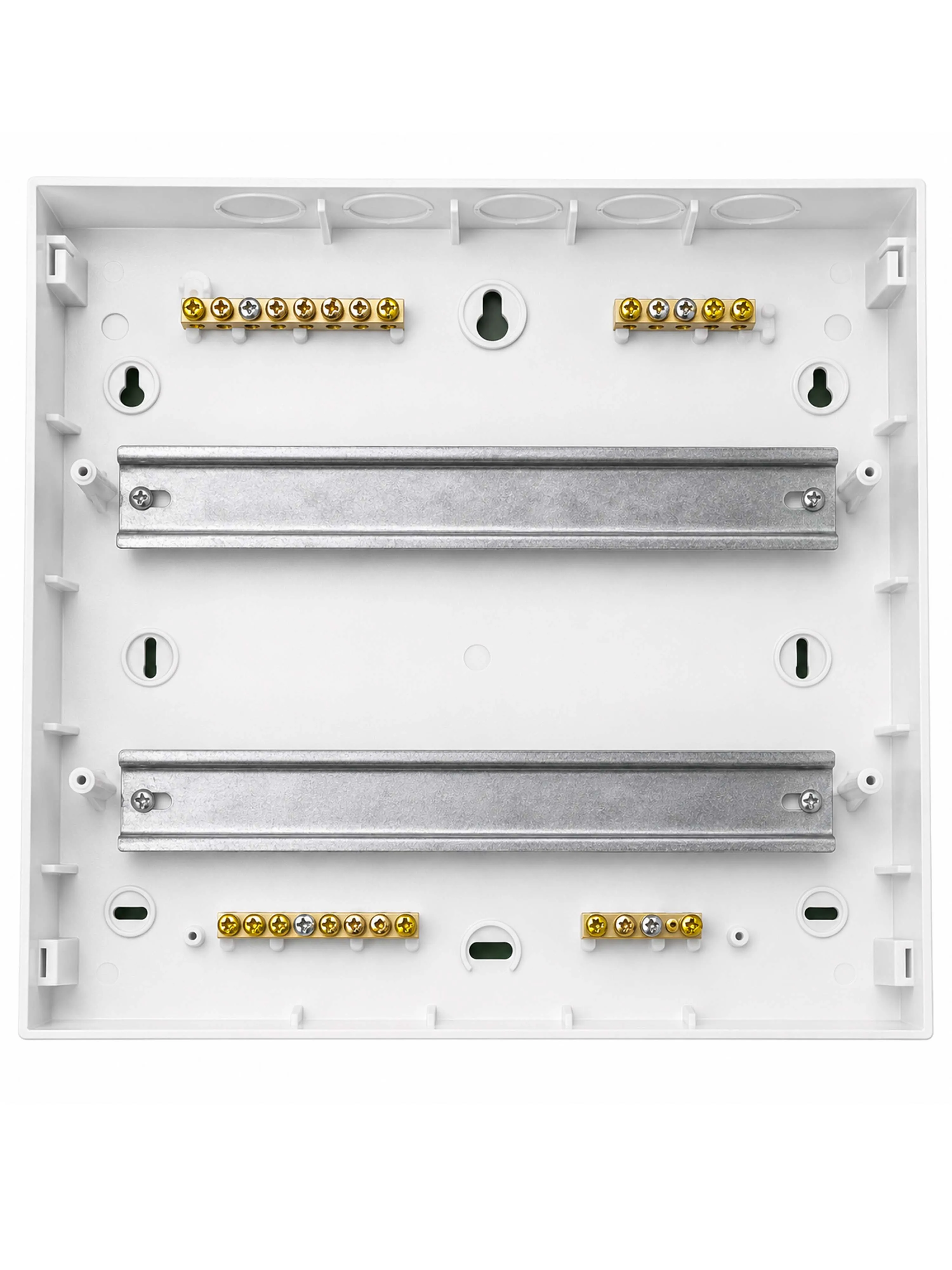 Корпус пластиковый БЕЛЫЙ ЩРН-П-24, черная прозрачная дверь IP41, DEKRON для защиты электрооборудования - Фото 5