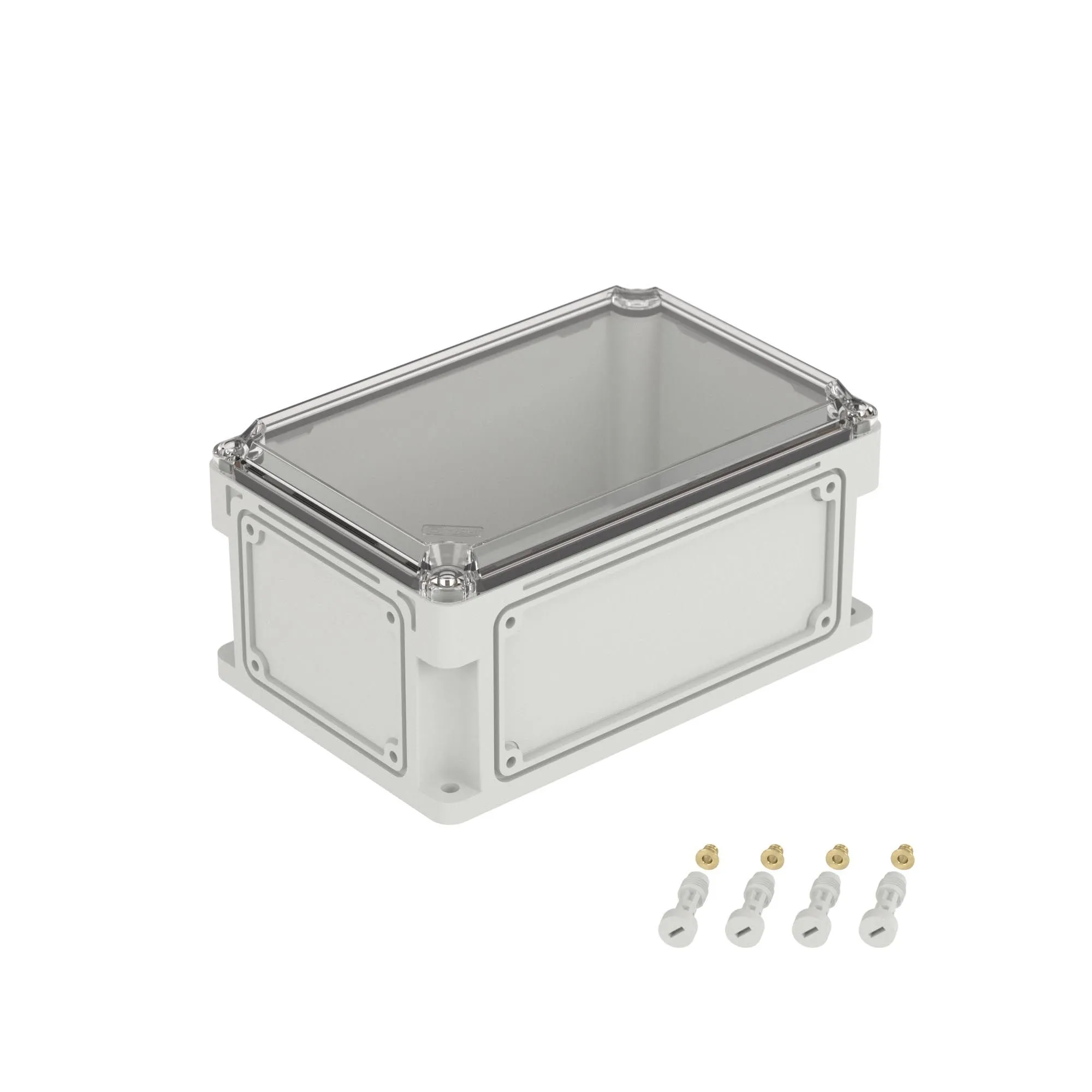 Корпус 300х200х146мм IP67 с прозр. крышкой 21мм с фланцами пластик. DKC 532211 532211