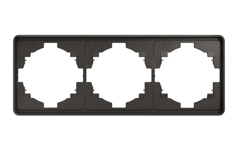 Рамка ROUND 3-постовая титан KRANZ KR-78-0753-2