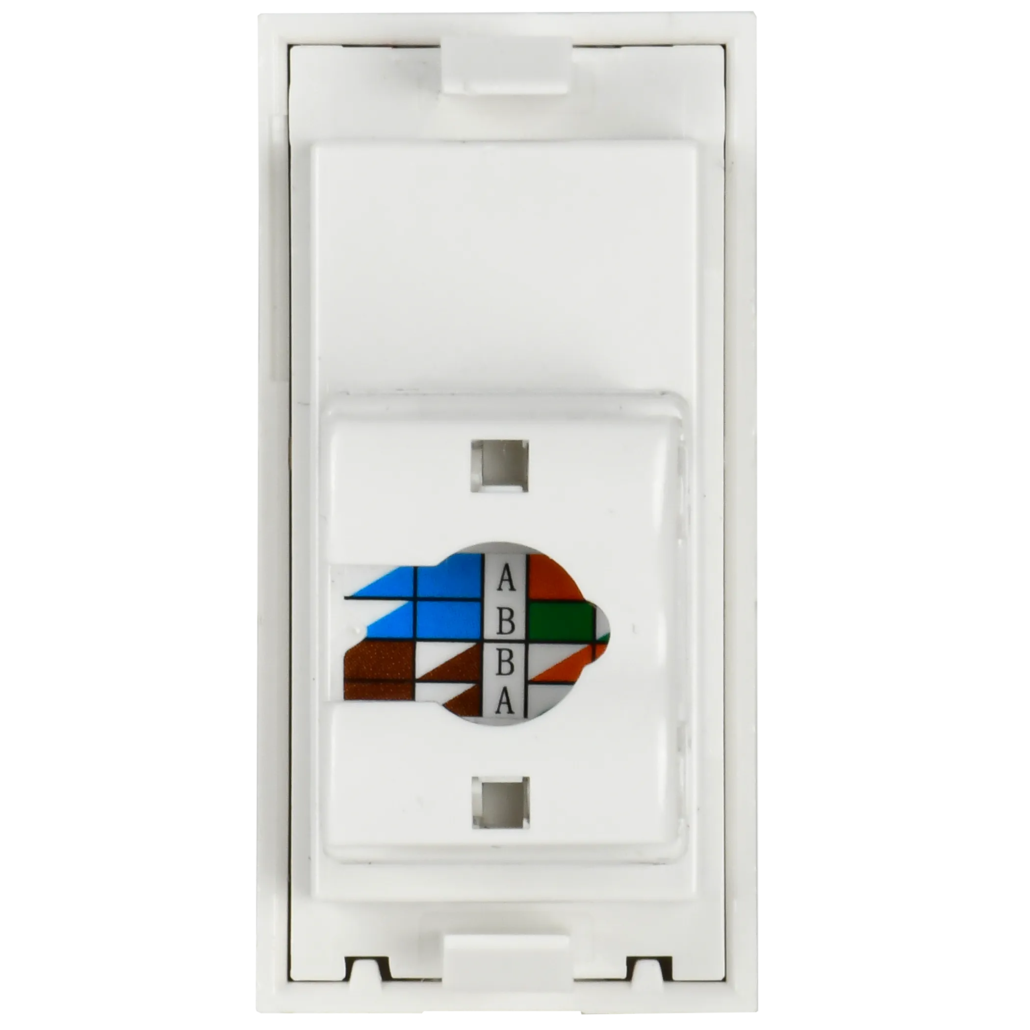 Розетка компьютерная РКИ-10-00-П RJ-45 UTP кат.5e (на 1 модуль) ПРАЙМЕР белая IEK - Фото 3