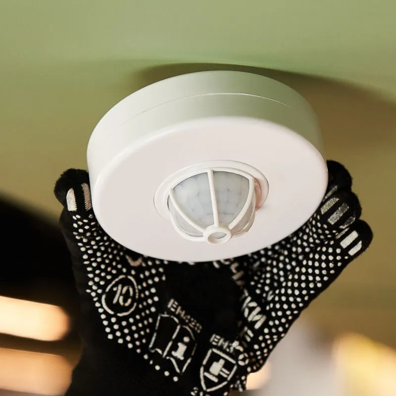 Датчик движения потолочный ДДП 02, 120°/360°, 1200 Вт, 10-2000 Лк, 2-6 м,10-420 сек. REXANT - Фото 2