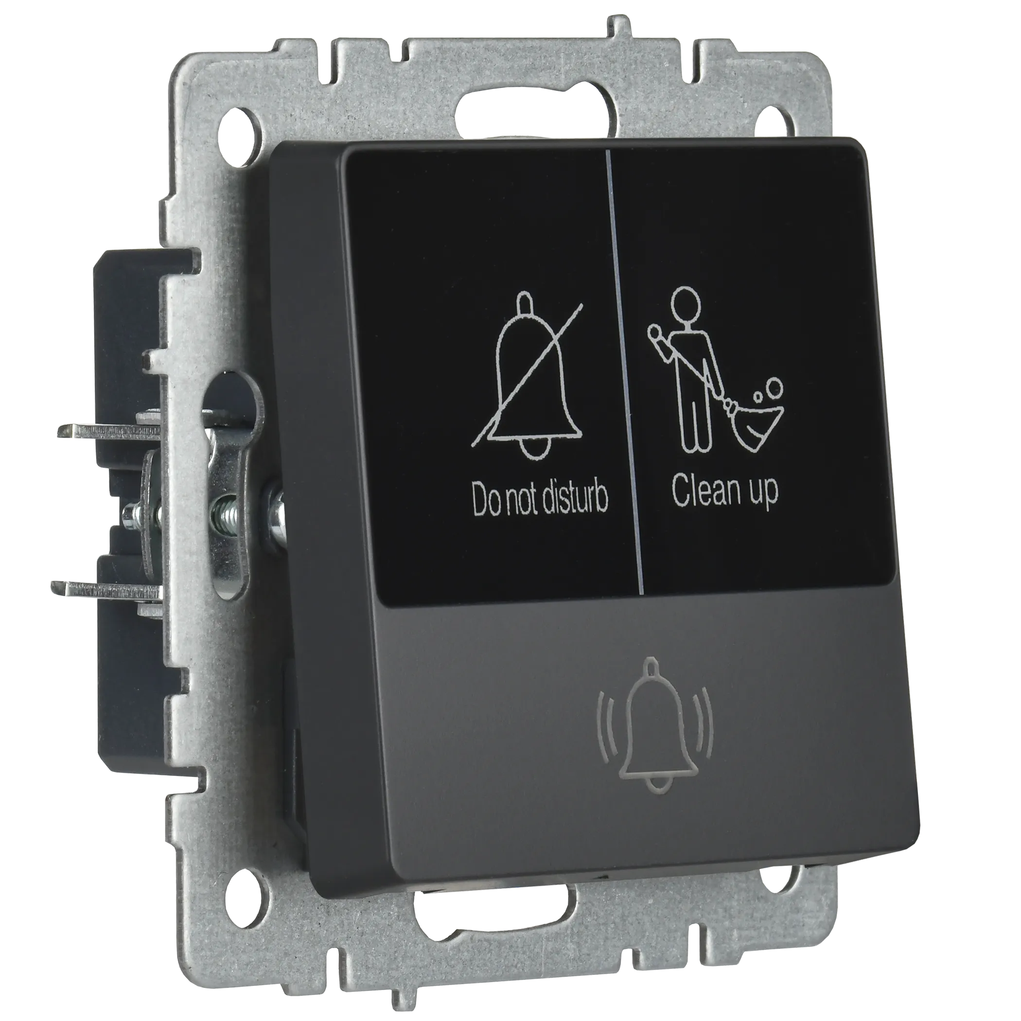 BRITE Кнопка звонка с индикацией для отелей 10А ВС10-1-9-БрГ графит IEK - Фото 4