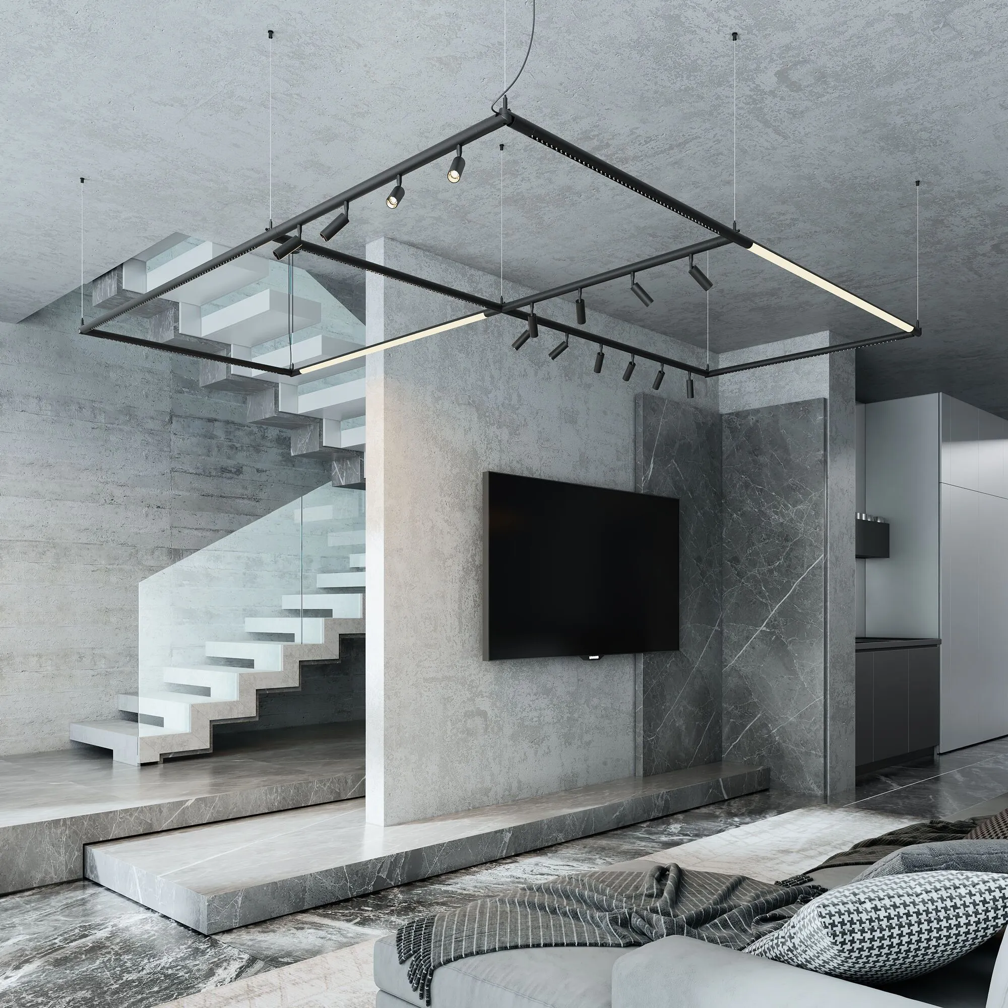 Module System Набор подвеса Х-образный с питанием (черный) - Фото 6