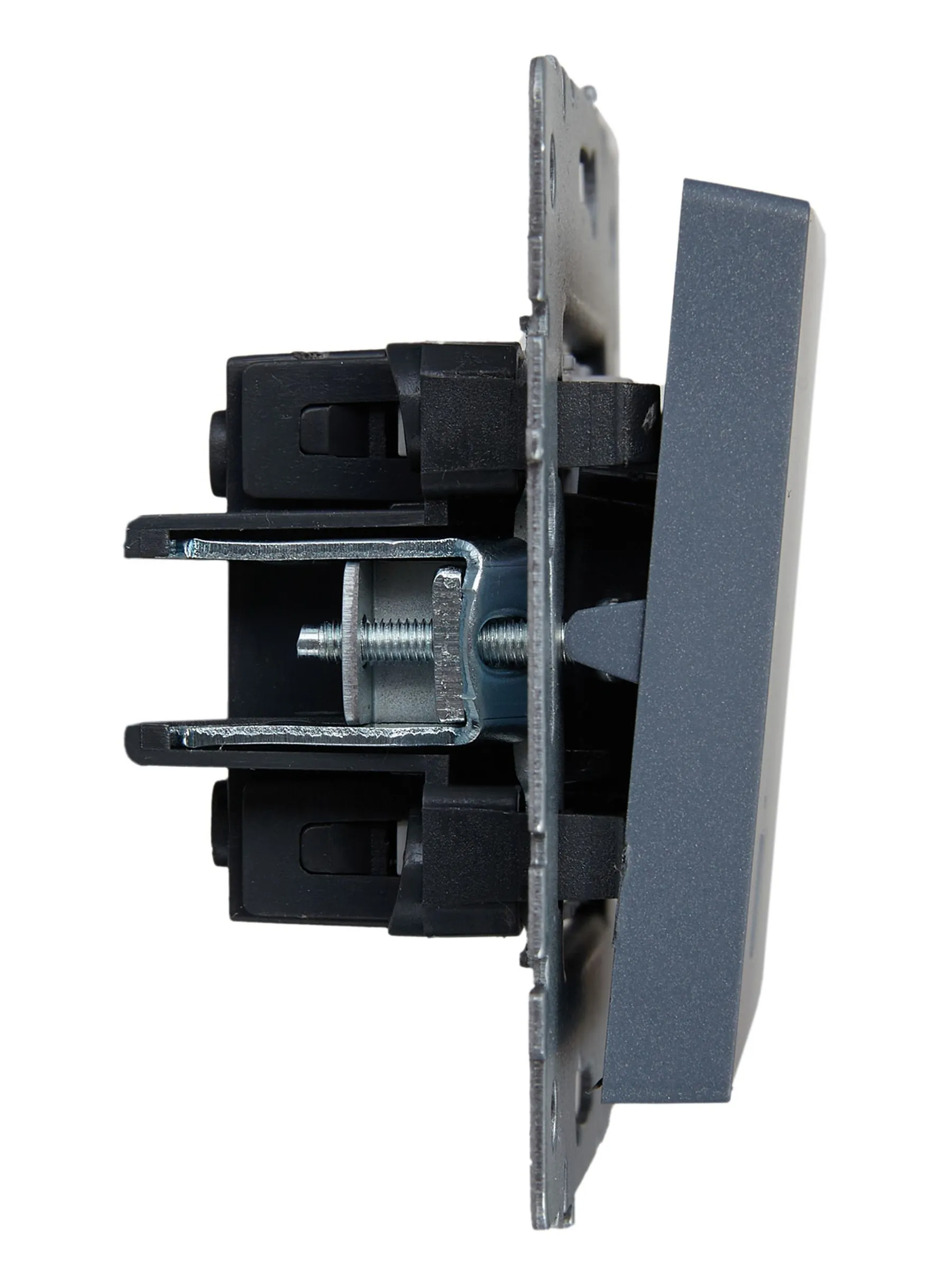 BRITE Выключатель 2-клавишный с индикацией 10А ВС10-2-1-БрМ маренго IEK - Фото 5