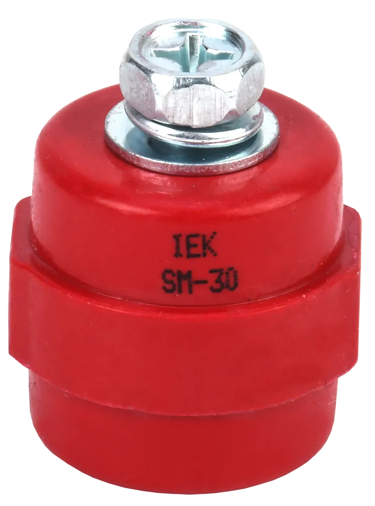 Изолятор SM30 (М8) силовой с болтом IEK