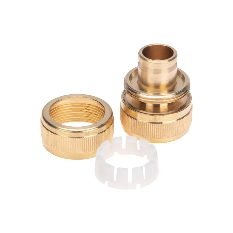 Муфта соединительная латунная, ремонтная, для шланга, 3/4" ЧЕТЫРЕ СЕЗОНА - Фото 3