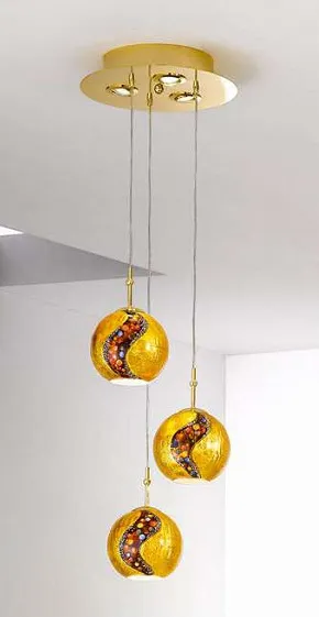 Светильник Kolarz LUNA 0392.33+3.3.KI.AU