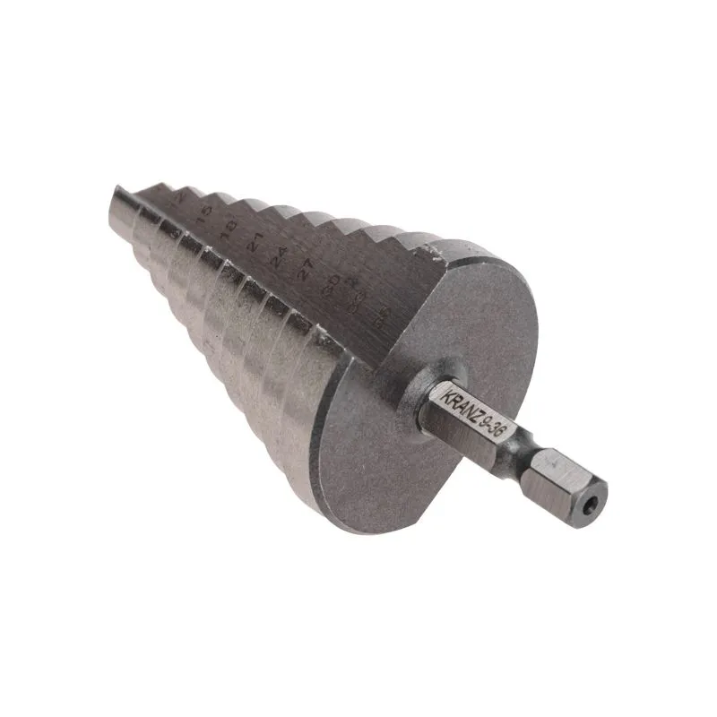 Сверло по металлу ступенчатое 9,0-36,0мм, 110мм, 62 HRC KRANZ - Фото 3