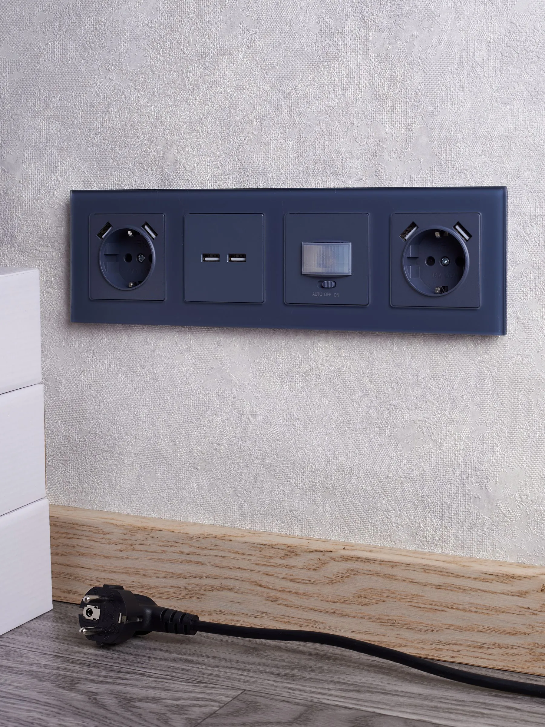 BRITE Розетка USB A+A 5В 3,1А РЮ10-1-БрМ маренго IEK - Фото 7