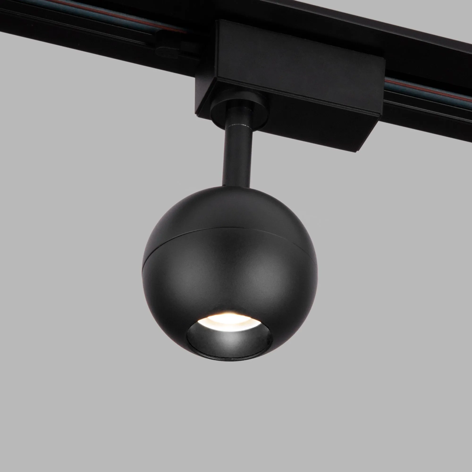 Светильник светодиодный трековый для однофазного шинопровода Ball Черный 8W 4200K LTB76 Elektrostand - Фото 3