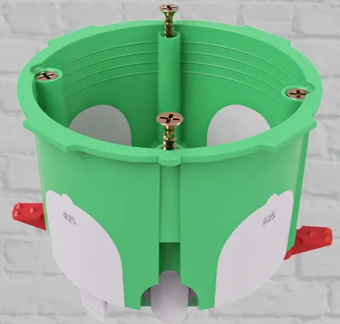 Коробка установочная 2К-универсальная D68x55 безгалогенная (HF), IP30 (100шт.) GE40421-R GREENEL  GE40421-R