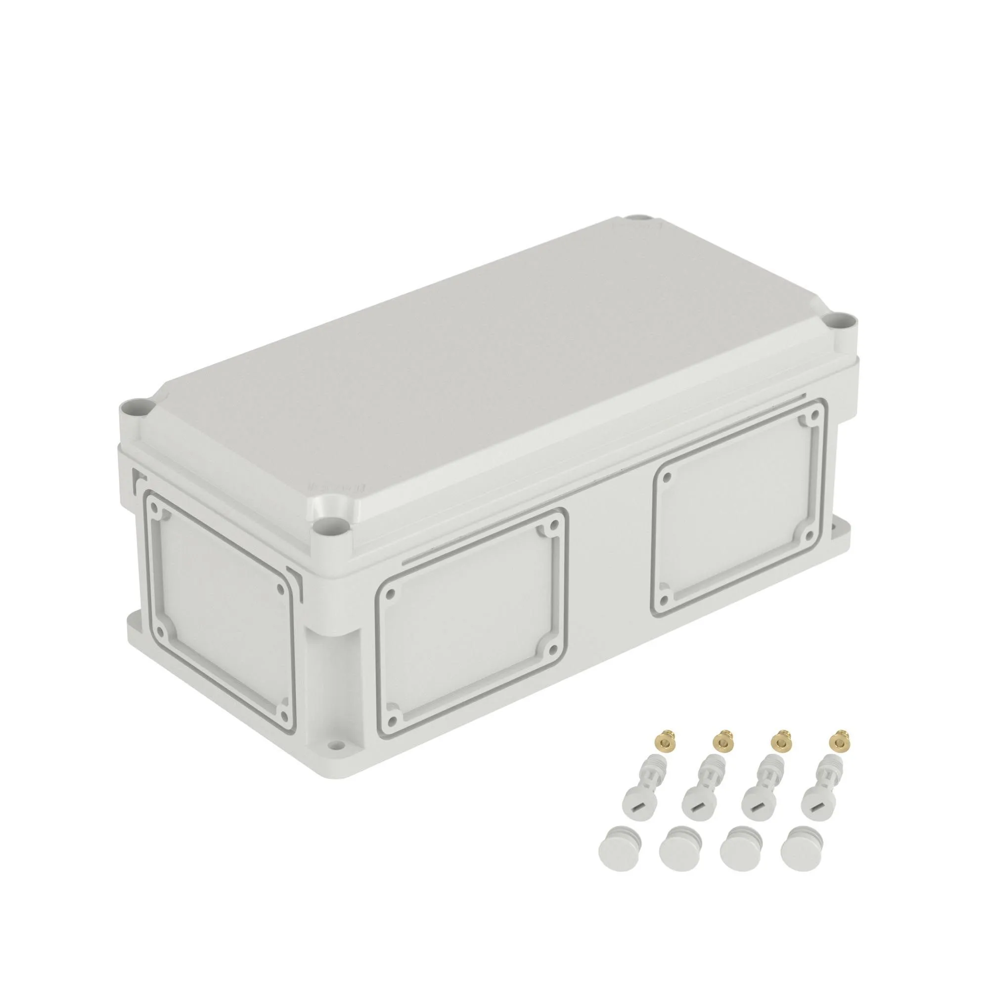 Корпус 400х200х160мм IP67 с непрозр. крышкой 35мм с фланцами пластик. DKC 542310 542310