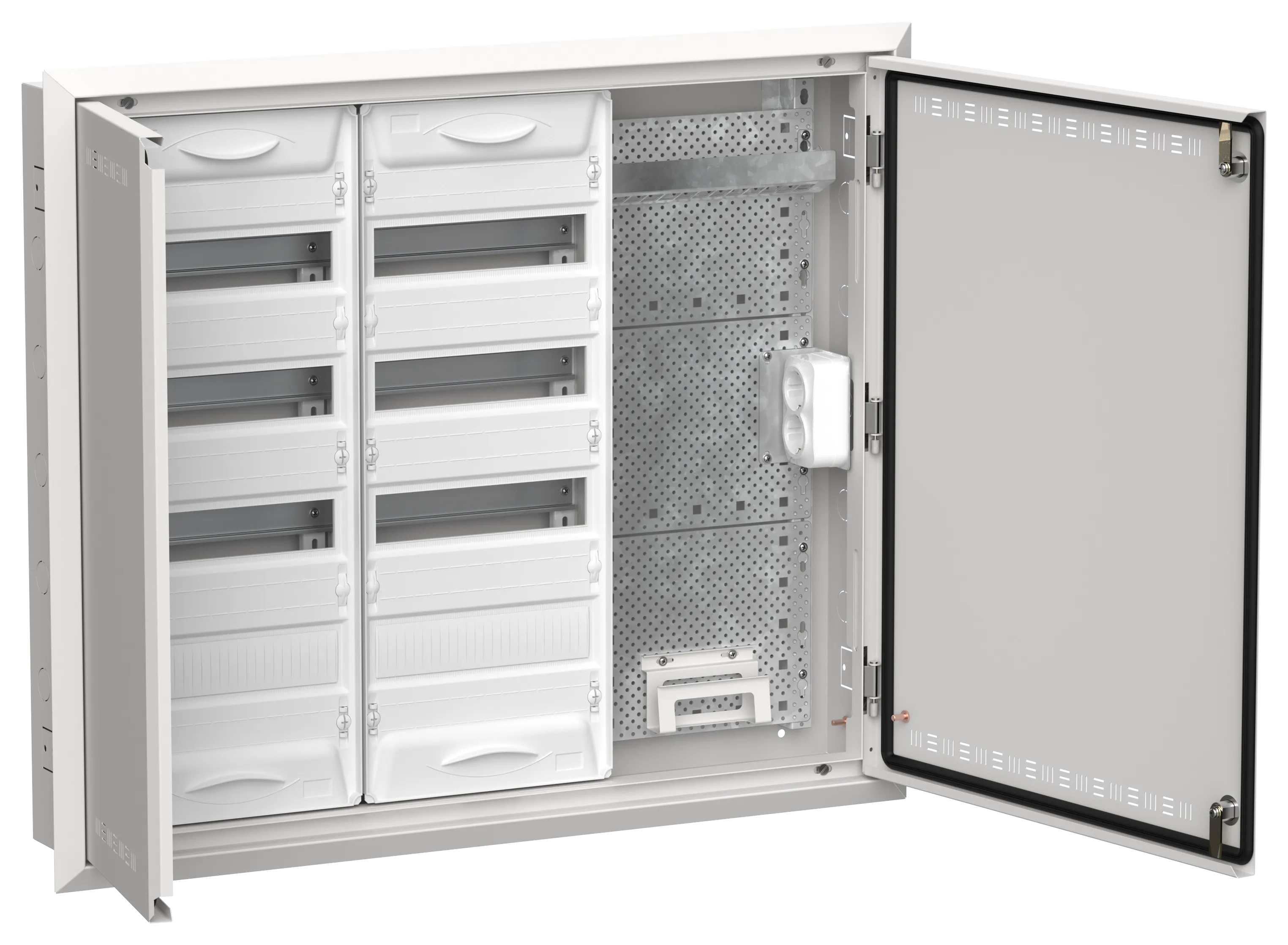 TITAN 5 Корпус комбинированный ЩРв-96 (3х48) 755х885х130мм IP30 белый IEK