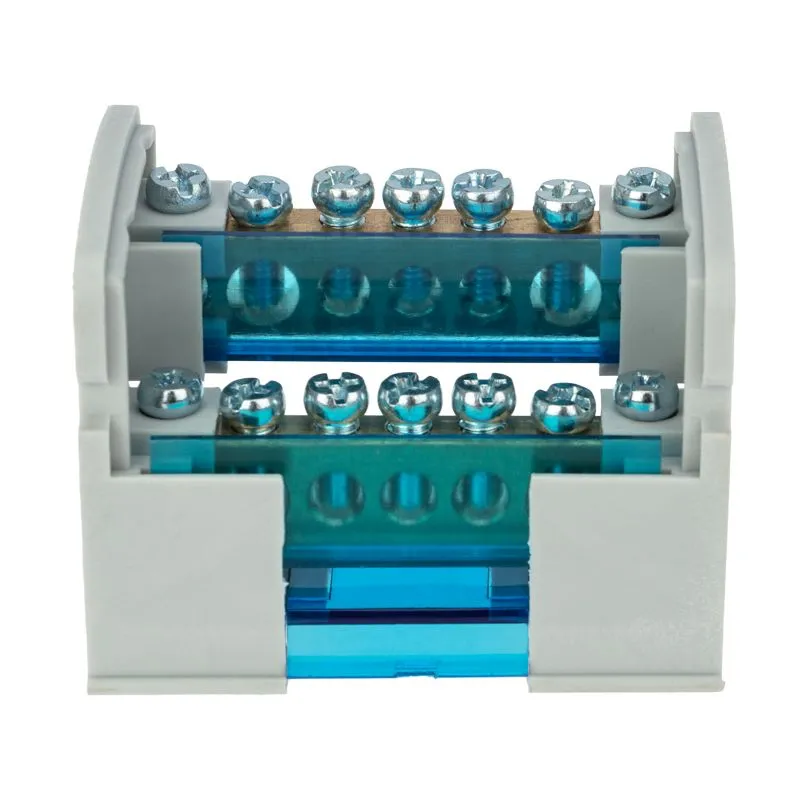 Шина на DIN-рейку в корпусе (кросс-модуль) 2х7 REXANT - Фото 5