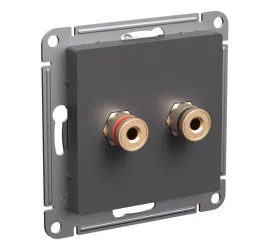 Аудиоозетка двойная AtlasDesign базальт SE ATN001487