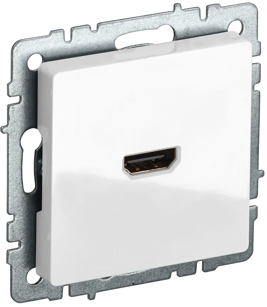 BRITE Розетка HDMI РHDMI-0-БрБ белый IEK BR-H10-K01