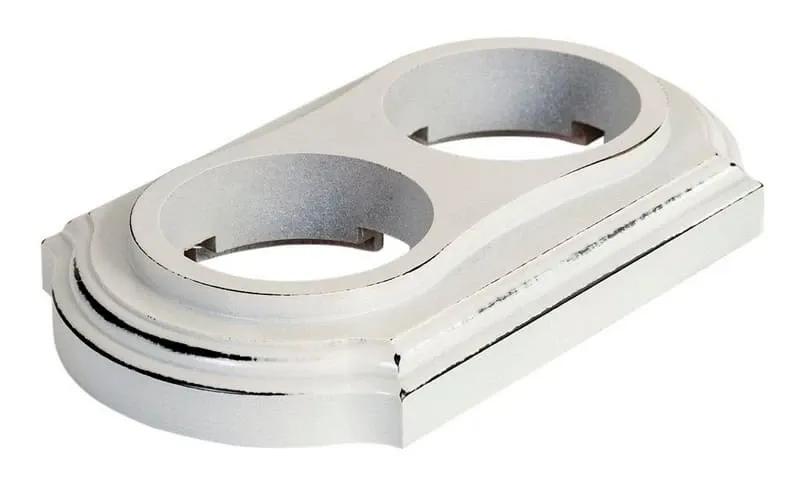 Рамка  двухместная "Элегант" , цвет - белый прованс, ТМ "МезонинЪ" GE70702-37