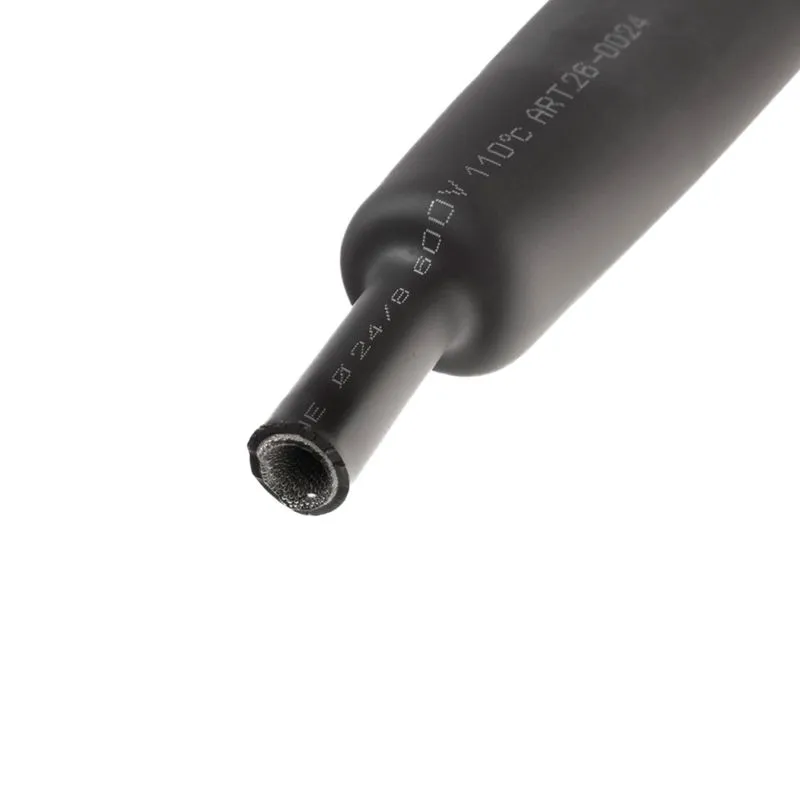 Трубка термоусаживаемая СТТК (3:1) двустенная клеевая 24,0/8,0мм, черная, упаковка 5 шт. по 1м REXANT - Фото 2