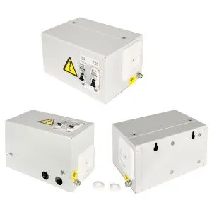 Ящик с понижающим трансформатором ЯТП 0.25 220/36В (3 авт. выкл.) IP31 DEKRON 00-000000002066
