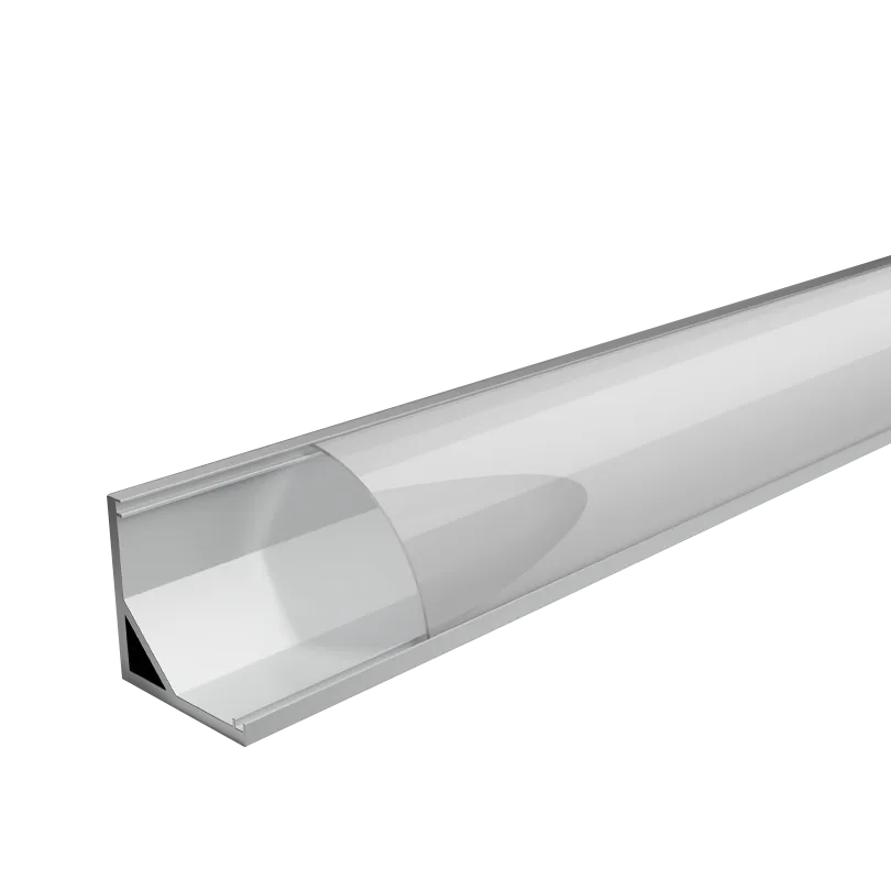 Профиль алюминиевый угловой, накладной  WOLTA WAP-S-16/16/2000-A серый, 16х16х2000 мм готовый комплект WAP-S-16/16/2000-A