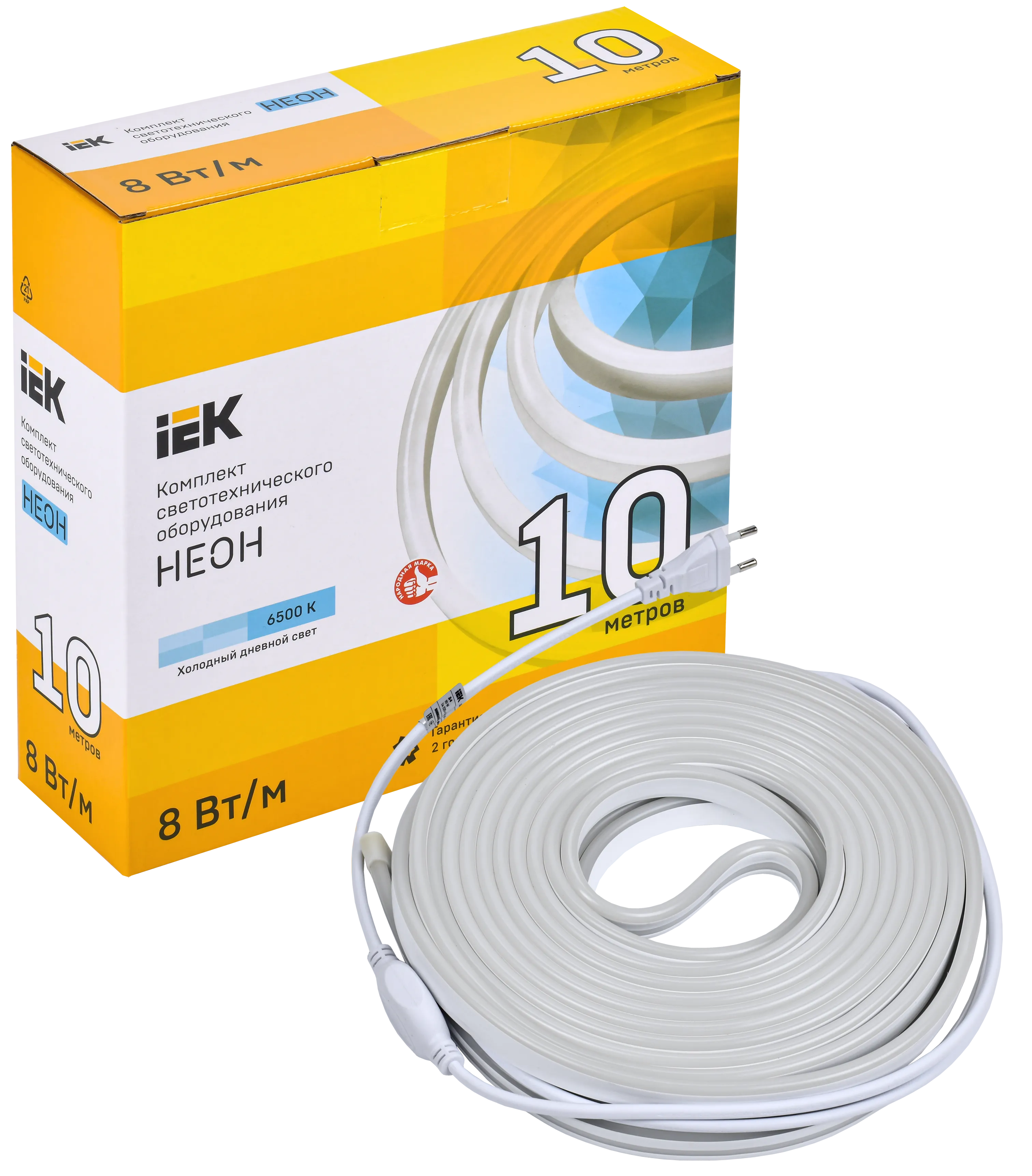 Комплект светодиодной подсветки "Неон" (лента LED 10м LSR5-2835W120-8-IP65-220В + драйвер) IEK - Фото 2