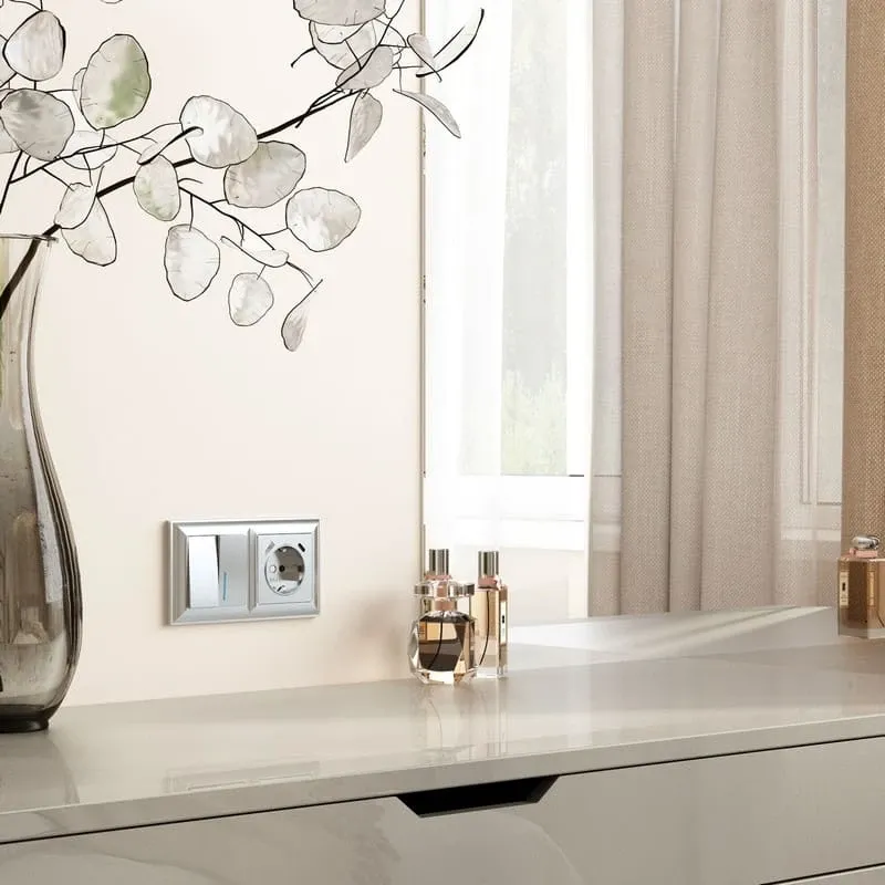 Рамка на 2 поста Fiore (серебряный) Werkel - Фото 2