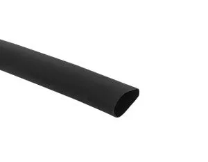 ТУТк клеевая нг 24/6 черная в отрезках по 1м EKF tut4-k24-b