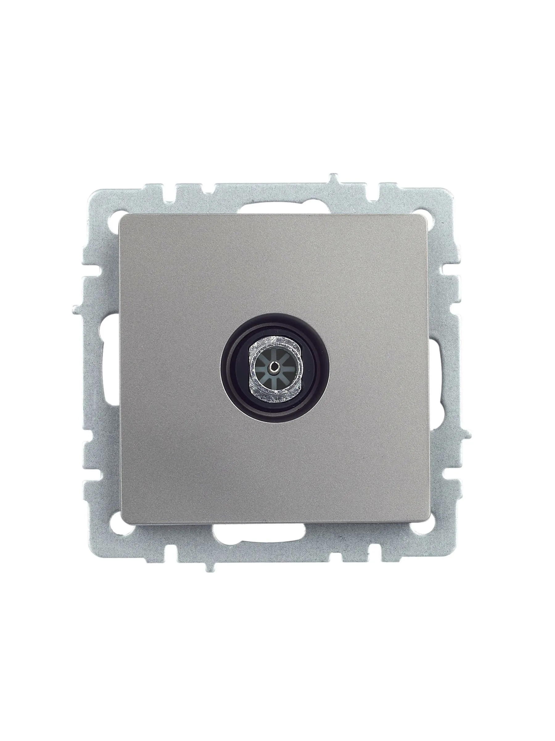 BRITE Розетка TV оконечная РТВ11-0-БрС сталь IEK - Фото 4