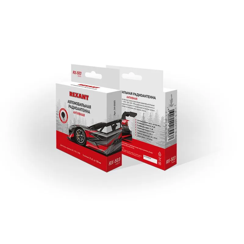 Антенна автомобильная внутрисалонная (радио), активная, модель RX-503 REXANT - Фото 2