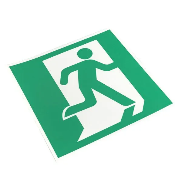 Знак наклейка E01-02 "Выход здесь" (правосторонний) (200х200) EKF - Фото 5