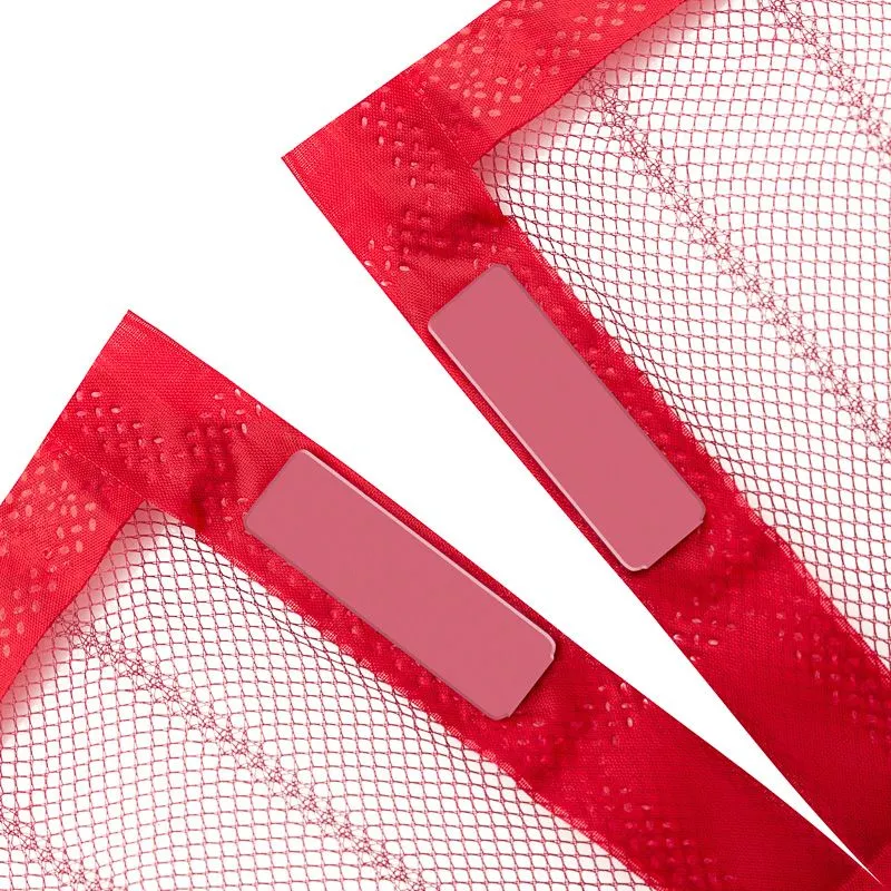 Дверная антимоскитная сетка 210х100см, с магнитами по всей длине, красная REXANT - Фото 3