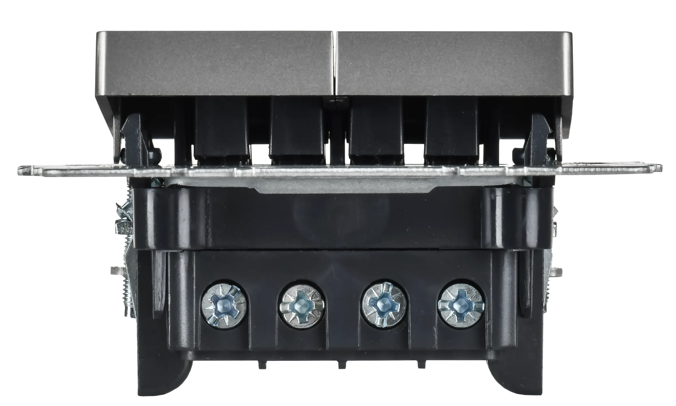 BRITE Выключатель 2-клавишный перекрестный 10А ВС10-2-3-БрС сталь IEK - Фото 4