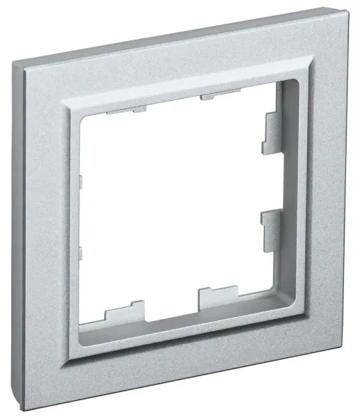 BRITE Рамка 1-местная РУ-1-БрА алюминий IEK BR-M12-K47