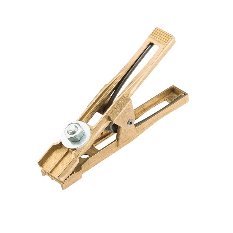 Зажим «крокодил» 400 А 170 мм для сварки (латунь) САТУРН Профи РОССИЯ 16-0054-9