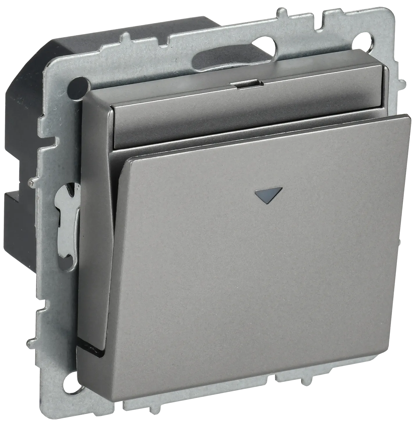 BRITE Выключатель карточный 30А ВС10-1-8-БрС сталь IEK