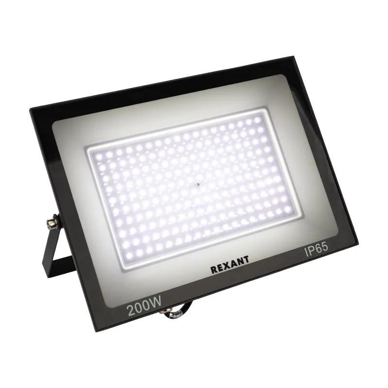Прожектор светодиодный СДО 200Вт 16000Лм 6500К холодный свет, черный корпус REXANT - Фото 5