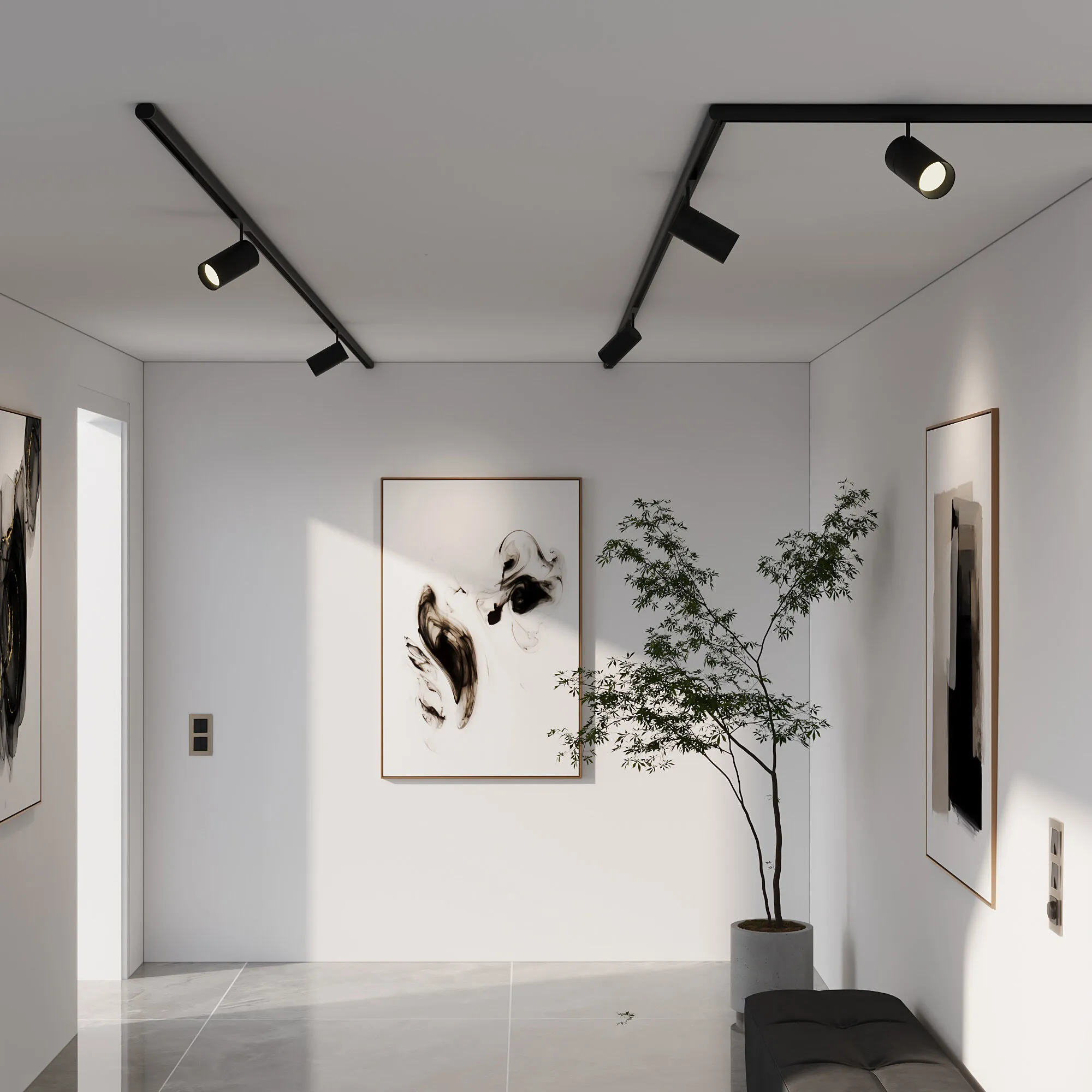 Slim Magnetic Коннектор угловой для шинопровода Round накладной (черный) 85135/00 Elektrostandard - Фото 4