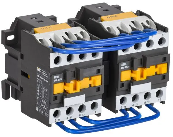 Контактор КМИ-22530 реверс 25А 400В/АС3 2NO IEK